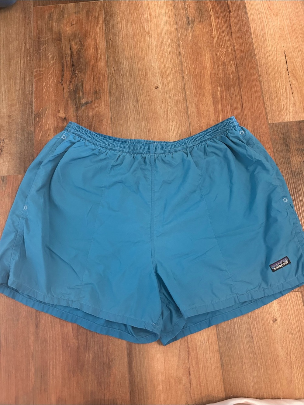 Patagonia Blue Elastic Waist Swim Shorts